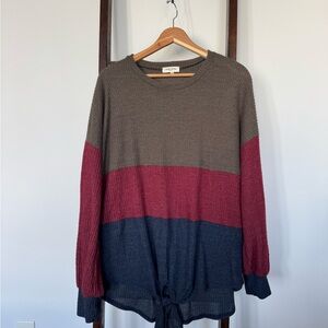 Sweet Love Textured Knit Sweater, EUC, Plus Size, Women’s 1XL